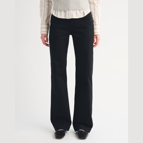 Abercrombie & Fitch Denim - Abercrombie & Fitch High Rise 90s Relaxed Jean Womens 30 Long Black Denim Pants